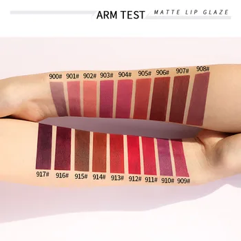 18 Farebná Mini Kapsule Velvet Lip Glaze High-fashion Nepremokavé Rúž Hydratujú Hladké Dlhotrvajúci Matný Lesk na Pery Krásy Make-Up