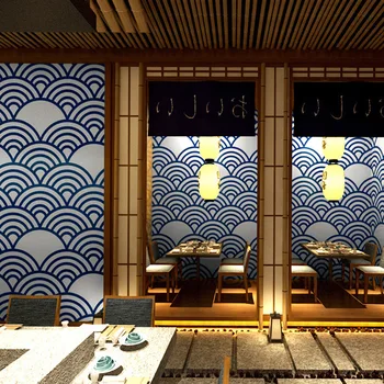 Horúce Japonský štýl tapety Japonský dekorácie osobnosti Japonskej kuchyne ramen Sushi Obchod Surf Ukiyo Maľované tapety