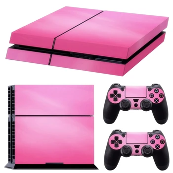 Ružová Vinyl Odtlačkový Pokožky Nálepky Kryt Pre PS4 Konzoly Playstation 4 A 2 Radič
