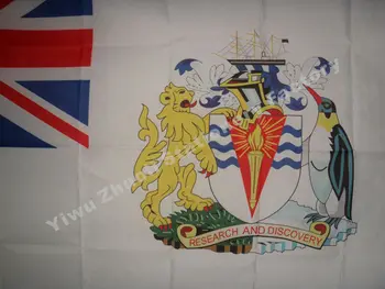 Britské Antarktické Územia Vlajka 150X90cm (3x5FT) 120 g 100D Polyester Dvakrát Prešité Vysokej Kvality Doprava Zadarmo