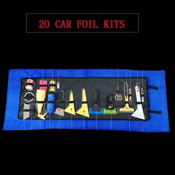 Auto film tool kit, film tool kit, karosérie carry-on film rezanie tesnenie ocele plastová škrabka škrabanie hovädzie šľacha škrabanie auta