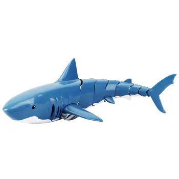 RC Simulácia Shark Hračky 2.4 G 4CH Nepremokavé Elektrické Diaľkové Ovládanie Žraloka Loď Bazén Kúpeľňa Deti Hračky Darček