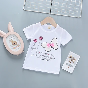 BibiCola 2019 lete dievčatá t-shirt nové deti, bavlna kreslené tričká pre dievčatá, deti móda mäkké t-shirt bežné šport topy