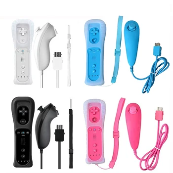 Pre Nintend Wii Bezdrôtový GamePad Vzdialené Controle Bez Motion Plus+Nunchuck Ovládač Ovládač Pre Nintendo Wii Príslušenstvo