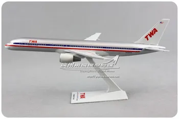 23 cm American Airlines TWA Boeing B757-200 708TW 1: 200 Plastové Montáž Lietadiel Model Pre Dospelých Dieťa Vianoce, Narodeninové Darčeky