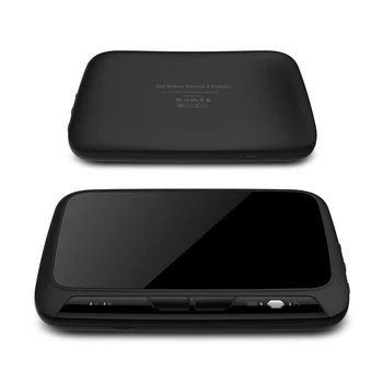 H18+ Bezdrôtový Air Mouse Mini Klávesnica Plnej Dotykový Displej 2,4 GHz QWERTY Klávesnica Touchpad s Funkciu Podsvietenia Pre Smart TV PS3
