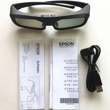 Originálne 3D Aktívne Okuliare pre Epson 3D Okuliare ELPGS03 Pre Projektor TW5200/9200/TW6200/TW8200