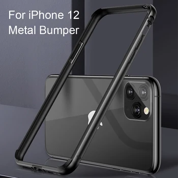 Shockproof Kovové puzdro Pre iPhone 12 Mini 11 Pro MAX Coque Hliníka, Kremíka Bumper Pre iPhone SE2 XS XR 6 8 Plus 7 Luxusné Prípade