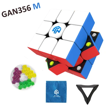 GAN356 3x3x3 M Magnetické Profesionálne gans Gan rýchlosť GAN356 Vzduchu S V2 GAN356 M 3x3 Puzzle Magic Cube nálepky, baby, deti hračky