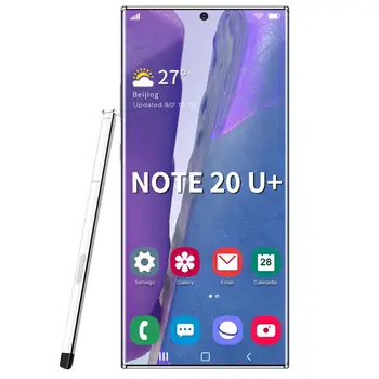 Note20U+ 6.9 3.5 palcový D Úplné Zobrazenie Android Smartphony 5G NECH mobilné telefóny 12 GB+512 gb diskom MTK6889 10-Core Mobile Telefón s TouchPen