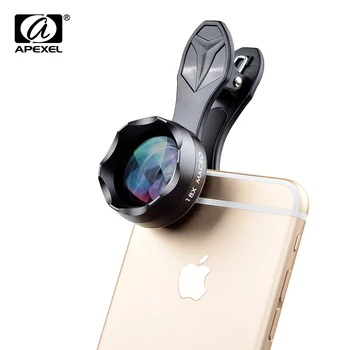 APEXEL Univerzálny 18X Super Makro Objektív Profesionálne Makro Mobilný Telefón s Fotoaparátom Šošovky pre iPhone Samsung Xiao HTC APL-HD18X