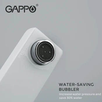 Gappo Vysoký Biely Vodopád Kúpeľňa Povodí Kohútiky Sprej Maľovanie Vaňa Umývadlo Kohútik Teplej Studenej Vody Mixér Žeriav Torneira