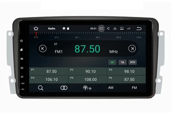 Octa-core Android 10.0 Auto DVD GPS Prehrávač Pre Mercedes Benz W209 W203 M/ML W163 Viano W639 Vito Raido Stereo BT 4+32GB Wifi DAB+