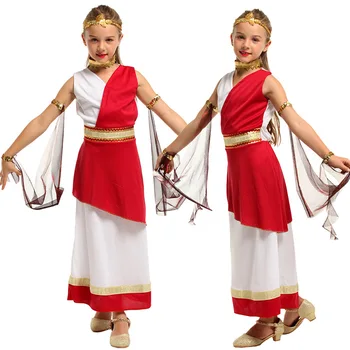 SATCOPY Deti Deti Roman gréckej Princeznej Bohyne Venuša Athena Halloween Kostýmy Purim, Karneval, Party, Maškaráda, hranie Rolí