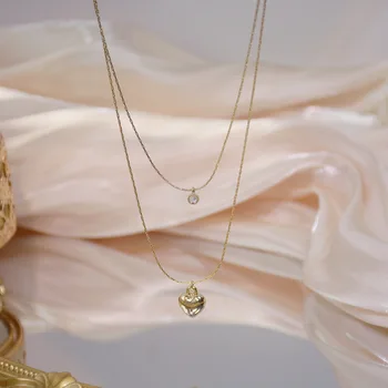 Lesklé Strane Nové Príslušenstvo Crystal Prívesok&náhrdelníky Pre Ženy Jednoduchý Štýl Darček Náhrdelníky Zirconia