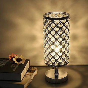 Crystal Nočné Osvetlenie Tabuľky Dekoratívne nočnom stolíku Stolná Lampa Moderného Prízvuk Posteli Malé Stolové Lampy Okolitého Svetla pre Spálne