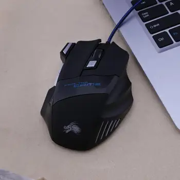 Móda Klasické 5500DPI LED Optické Hráč Myš USB, Drôtová Hernej Myši 7 Tlačidiel Hráč Počítačových Myší Pre Notebook Myší Dropship