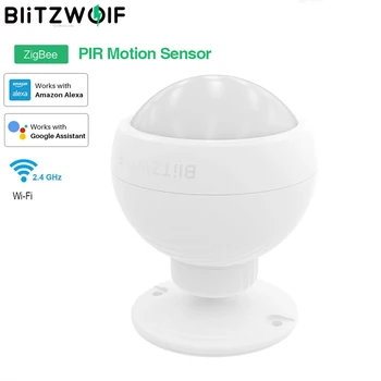 BlitzWolf ZigBee/WiFi PIR Snímač Pohybu Detektor 110°Bezdrôtový Infračervený Detektor Inteligentný Snímač Pohybu domáci Bezpečnostný Systém