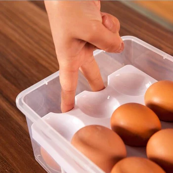 Vajcia Úložný Box 24 Prípadoch, Kuchynské Príslušenstvo, Chladnička Anti-kolízie Zásobník Kontajner Dodávky Box