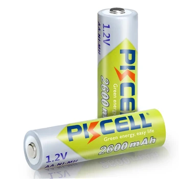 48Pcs PKCELL AA 1.2 V Nabíjateľné Batérie Ni-MH AA 2600mAh Bateria Baterias Pre Hračka Digitálneho Fotoaparátu