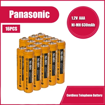 16PCS AAA PANASONIC 1.2 V 630mAh Nabíjateľné Batérie NiHM čas Nabíjania alebo 1200 krát