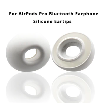 Pripravený Pre Airpods Pro TWS Slúchadlá Super Mäkké Silikónové Štuple Bluetooth Slúchadlá Silikónová 1: 1 Veľkosť Potlačením Hluku