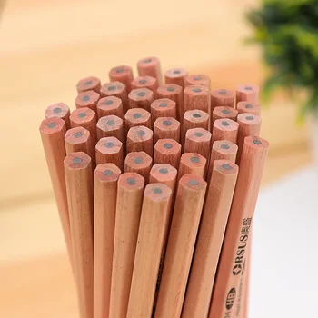 80pcs/veľa Vysoký štandard kvality ceruzky Black Hard HB Hexagon rod ceruzka písanie papiernictvo prírody drevená ceruzka