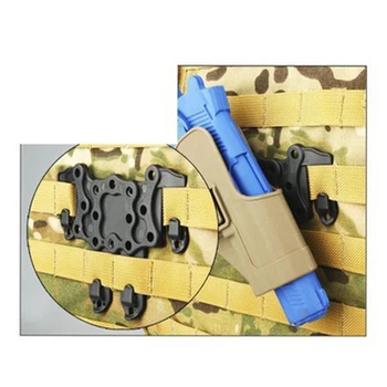 Tactical Strike Molle Adaptér Hrudníka Závesu Platformu Závesu Gun puzdro Platformu pre Lov Streľbe Zbraň Colt 1911 Glock 17