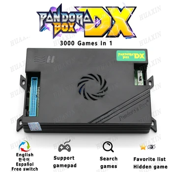 2 Hráč Pôvodné Pandora Poľa DX 3000 V 1 SANWA Ovládač,Chrome LED Tlačidlo pre DIY Arcade Machine Domov Skrinka s Manuálne
