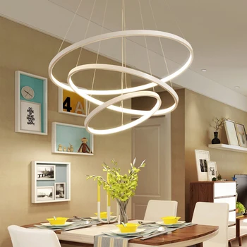 Moderné led luster 40/60/80cm kruh luster osvetlenie lustre krúžok svetlá obývacia izba dekorácie spálňa svietidlá