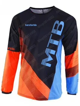 Klasický štýl Fáze SOM Enduro DH Dlhé Rukávy Jersey Rýchlosť Vzdať Horský Bicykel Motocross Jersey BMX DH krátke tričko