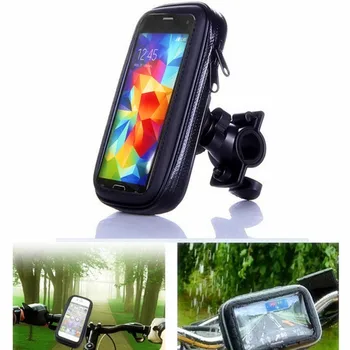 Bicykel Motocykel Telefón Držiak na Mobilný Stojan Podporu Pre iPhone 6 6 7 Plus GPS Držiak na Bicykel Vodotesný Vak Soporte symbian, symbian Moto