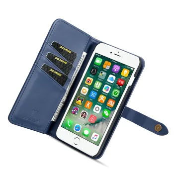 Klasická Peňaženka Flip puzdro pre iPhone 6 S 6 7 8 Plus Silikónový Kryt Kožené Sloty pre Karty Držiteľ Telefón puzdro pre iPhone X XS Max XR