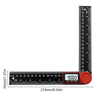 200 MM/300 MM Digitálnych Elektronických Uhol Rozchod Uhlové Pravítko Úrovni Merací Nástroj Uhlomeru Inclinometer Goniometer