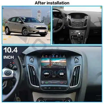 128GB Tesla Obrazovke Android, autorádio Pre Ford Focus 2012 - 2019 Auto Multimediálny Prehrávač, GPS Navigáciu Stereo DSP Carplay 4G SIM