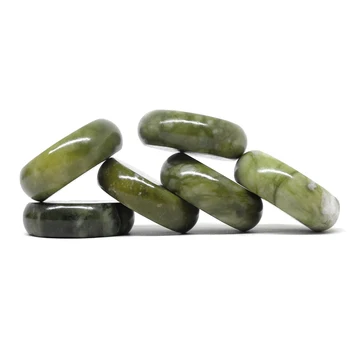 6x6cm Spa lávovými kameňmi Krásy Kamene Masáž Zelený kameň Prírodný Kameň Hot Zmierniť Stres RELAXOVAŤ jade masáž nastaviť prst masáž