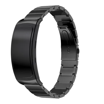 Nerezová Oceľ Hodinky Kapela Popruhy pre Samsung Výstroj Fit 2 Fit2 Pro SM-R360 Smart Watchband Kovové Zápästia Nahradiť Popruh