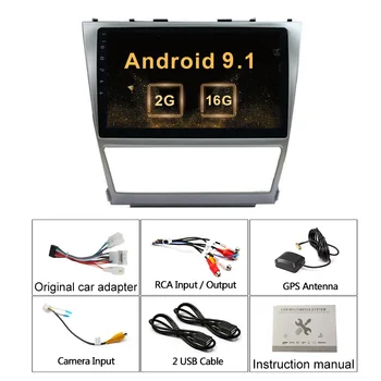 10.1 palcový Android 9.1 autorádia Pre Toyota Camry 40 2006-2011 2din Auto Multimediálne Video Prehrávač, Navigácia GPS, DVD Autoradio