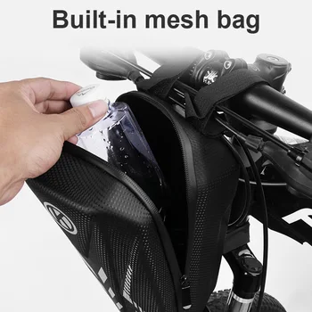 Cyklistické tašky na Bicykel Predné Vrecko EVA Prípade Pevného MTB Riadítka Tašky Elektrický Skúter Kôš s Reflexné Pásky Cyklistické Príslušenstvo