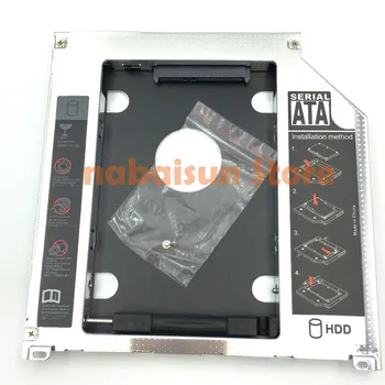 Eunaimee 9,5 mm Hliníkový HDD Caddy SATA 3.0 2. 9,5 mm SSD Prípade disku pevné caddy pre Macbook Pro 13