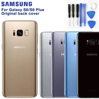 Samsung Originálne Batéria Sklo Zadný Kryt Dverí Pre Samsung Galaxy S8 G9500 S8Plus SM-G955 S8 Plus Zadné Bývanie Zadný Kryt Telefónu