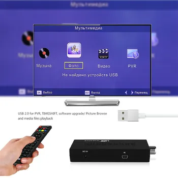 Mini DVBT2 TV Prijímač DVB-T2 TV Stick Podpora MP3 MPEG4 Formáte Tv Box Definície Digitálny Smart Tv Zariadenia zadarmo pre ruský