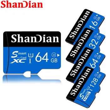 ShanDian hot predaj Micro SD Pamäťová karta 32GB 64GB 8GB, 16GB class10 TF karty Microsd Pero disk, pamäť Flash disk vysokou rýchlosťou