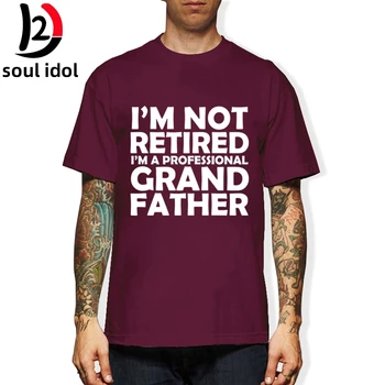 D2 Nie som na Dôchodku som Profesionálny Děda Nápad Dedko Darček Nový Dizajn Tričko Krátky Rukáv Bavlnené Tričká Camisetas