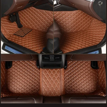 Kožené Vlastné auto rohože pre FORD Mondeo ford Kuga, Focus Mustang GT Okraji Expedície F-150 Ecosport koberec auto príslušenstvo