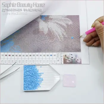 2018 Diamond Maľovanie Cross Stitch Remeselníci Diy Mozaiky Kit Farebné Lady Tvár Vyšívanie Korálkami Sophie Krásy Domov Remeslo Umenie