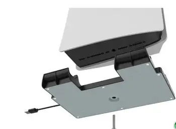 Zvislý Stojan Kompatibilný s PS5 DE/UHD, Radič Duálny Nabíjačka Stojan s Ukazovateľom a USB HUB pre Konzoly Bezdrôtové