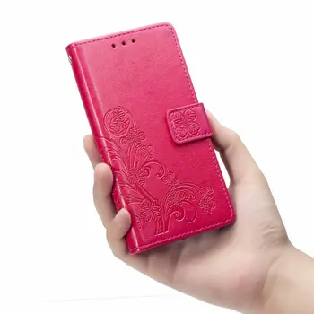 Redmi 9 C Four-leaf Clover Kože Flip Prípade Móda Pre Xiao Redmi 9C Luxusné Peňaženky Mobilný Telefón Kryt
