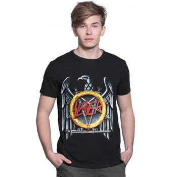 Hot Predaj Rocková Kapela Slayer pánske T-shirt Je Slayer Speed Metal T Shirt Mužov Punk Oblečenie Letné tričko Vysokej Kvality Streetwear