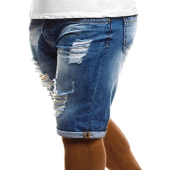 VICABO pánske Letné Kraťasy Džínsové Nohavice pánske oblečenie pantalones cortos hombre Otvor Sexy Bežné Šortky pre mužov #W